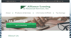 Desktop Screenshot of allianceleasing.net