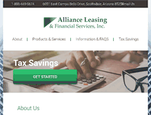 Tablet Screenshot of allianceleasing.net